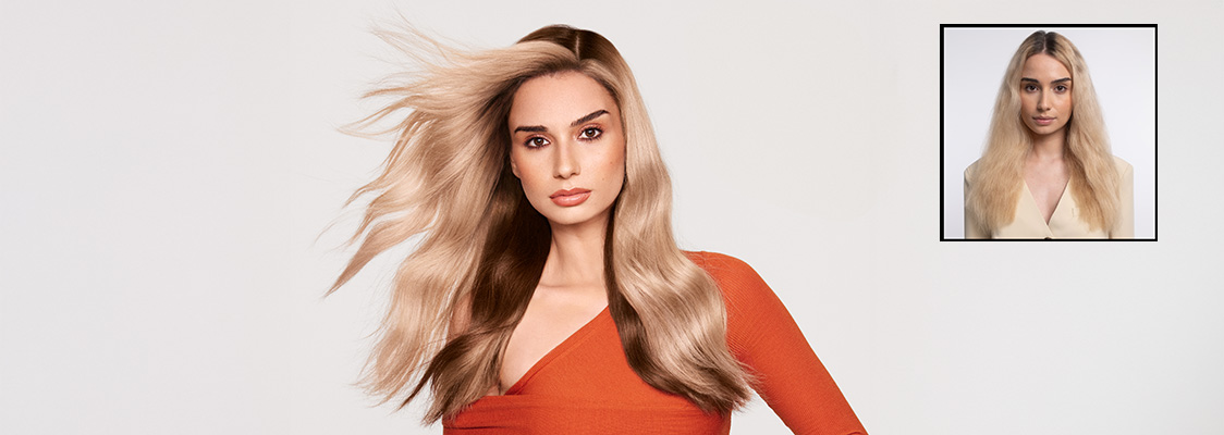 Wella Colour Blocking before and after image Wella Colour Blocking before and after image
